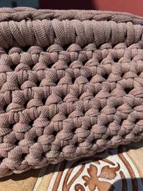 Borsa uncinetto clutch bag