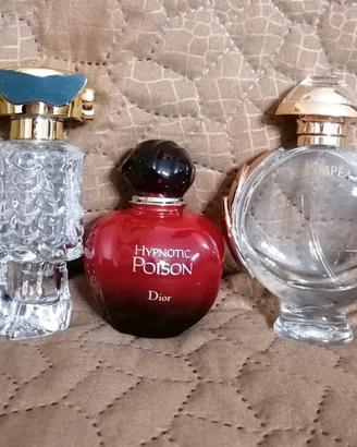 flaconi vuoti profumi decorazioni 