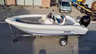 Ranieri shark 17 + mercury 40 PRO +carrello ellebi