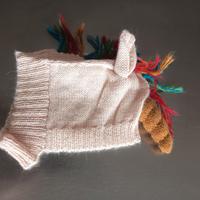 cappello lana unicorno