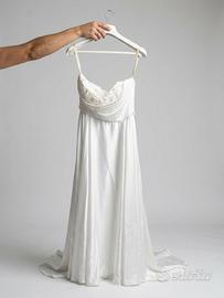 Abito da sposa NUOVO in seta