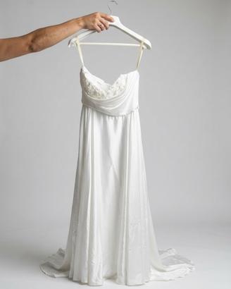 Abito da sposa NUOVO in seta