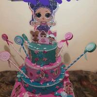 Torta scenografica tema LOL