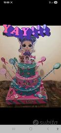 Torta scenografica tema LOL