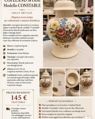 Ceramica Copeland Spode – modello Constable