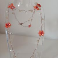 Collana artigianale con margherite 