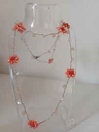 Collana artigianale con margherite 