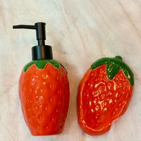 Set Wilko Dispenser Sapone + Portasapone Fragola