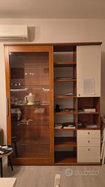 mobile vetrina legno 