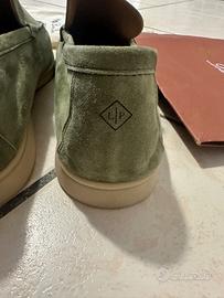 2 scarpe Loro Piana Summer Walk Loafer Sage Green