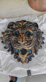 maschera di Leone in Ottone 