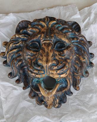 maschera di Leone in Ottone 