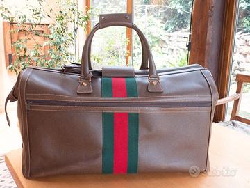 GUCCI Originale borsone da viaggio in cuoio