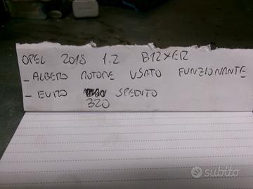 Albero motore opel 2018 1.2