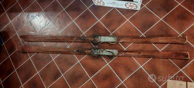Sci in legno vintage