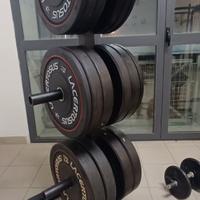 Rack rastreliera verticale dischi bumper