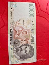 Banconota da 100000lire Bernini 