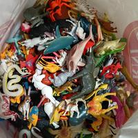 dinosauri e animali giocattolo