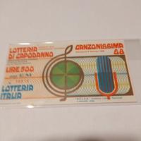 biglietto lotteria di capodanno 1968