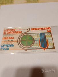 biglietto lotteria di capodanno 1968