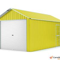 Prefabbricato box cantiere 360x610 21.9mq giallo