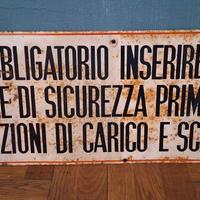 Cartello calzatoie di sicurezza  