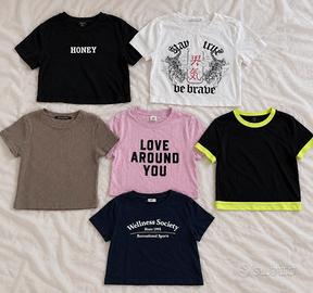 Lotto 6 Magliette (H&M, Shein, Terranova)