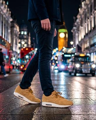 Scarpe Nike Air max 1 beige scamosciate n 42.5
