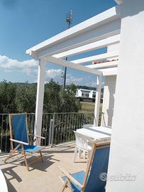 Appartamento con terrazza in villa