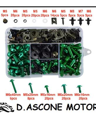 KIT VITI ALLUMINIO UNIVERSALI VERDE