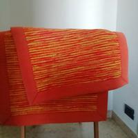 Tappeto arancione in cotone come uovo
