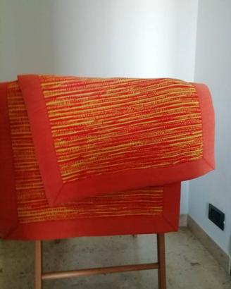 Tappeto arancione in cotone come uovo