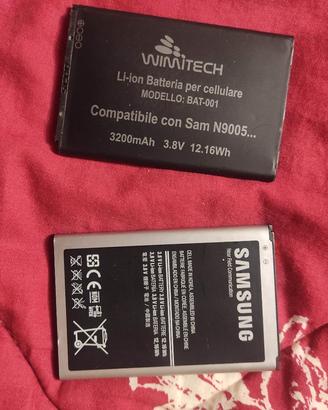 n 2 batterie per samsung note 3