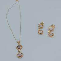 Collana ed orecchini argento 925 con cammeo