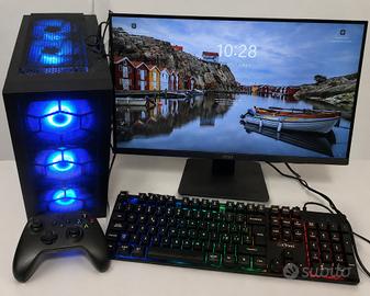 PC GAMING EMCA4 + TASTIERA + MONITOR +CONTROLLER