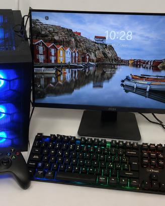 PC GAMING EMCA4 + TASTIERA + MONITOR +CONTROLLER