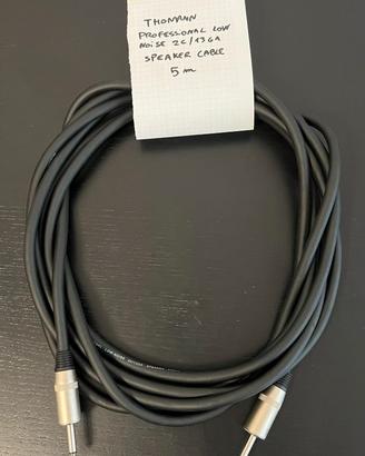 Thomann cavo potenza per diffusori low noise 5m