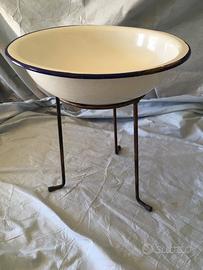 Catino smaltato Wester DUE LEONI-Bassano 34 -