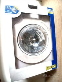 Faretto a INCASSO ORIENTABILE 9cm 50w 12V Ip23 G53