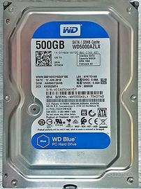 Hard Disk 500 G WESTERN DIGITAL S_Ata - Pc fisso