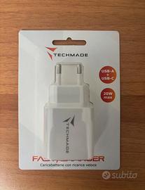 Caricabatterie 20W Usb C + Usb A