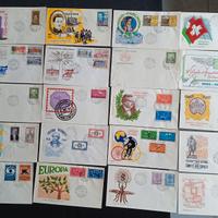 Buste francobolli primo giorno emissione 61/62