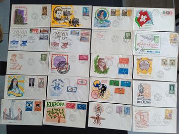 Buste francobolli primo giorno emissione 61/62
