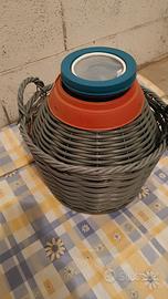 Damigiana in Vetro Bocca Larga