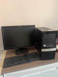 PC FISSO HP desktop + software + tastiera + mousse