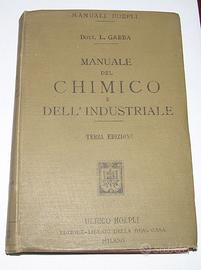 MANUALE DEL CHIMICO E DELL'INDUSTRIALE GABBA 1902