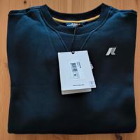 Felpa Kway Winter Time. nera tendente blu notte. M