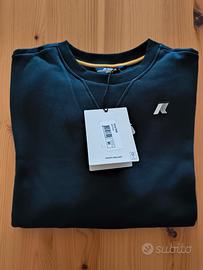 Felpa Kway Winter Time. nera tendente blu notte. M