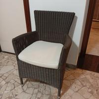 Coppia poltrone in rattan sintetico