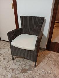 Coppia poltrone in rattan sintetico